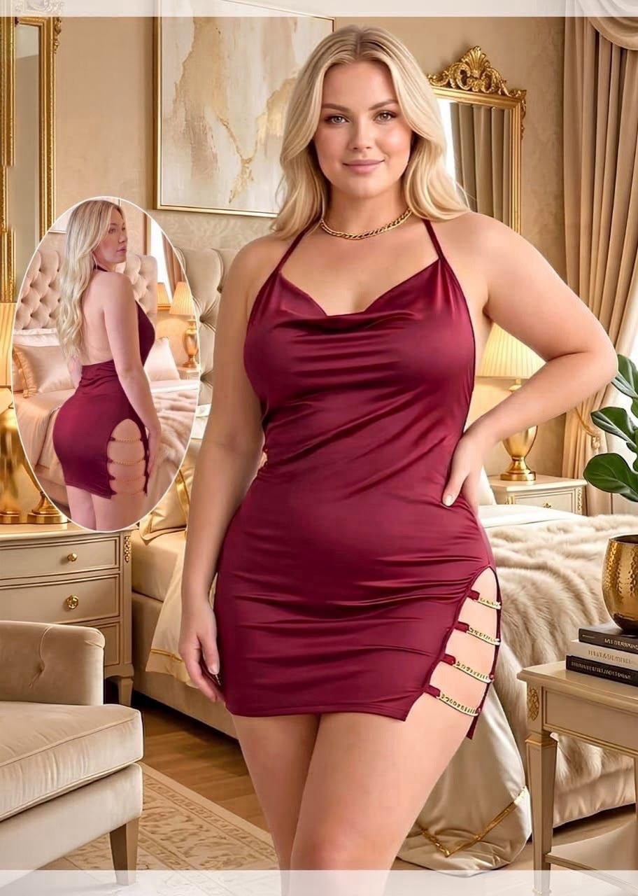 Satin Mini Dress