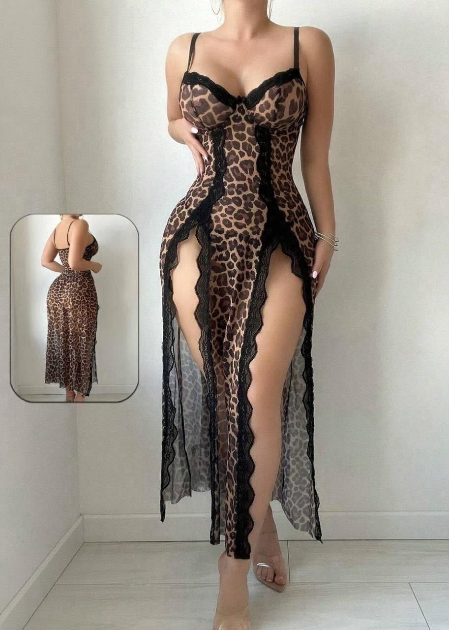Leopard Noir Dress