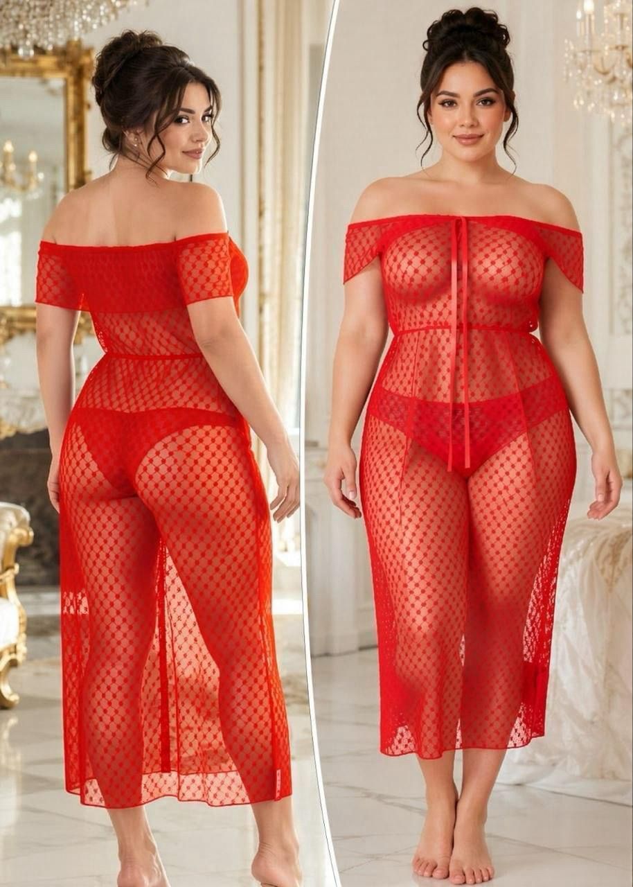 Sheer Overlay Lingerie Set