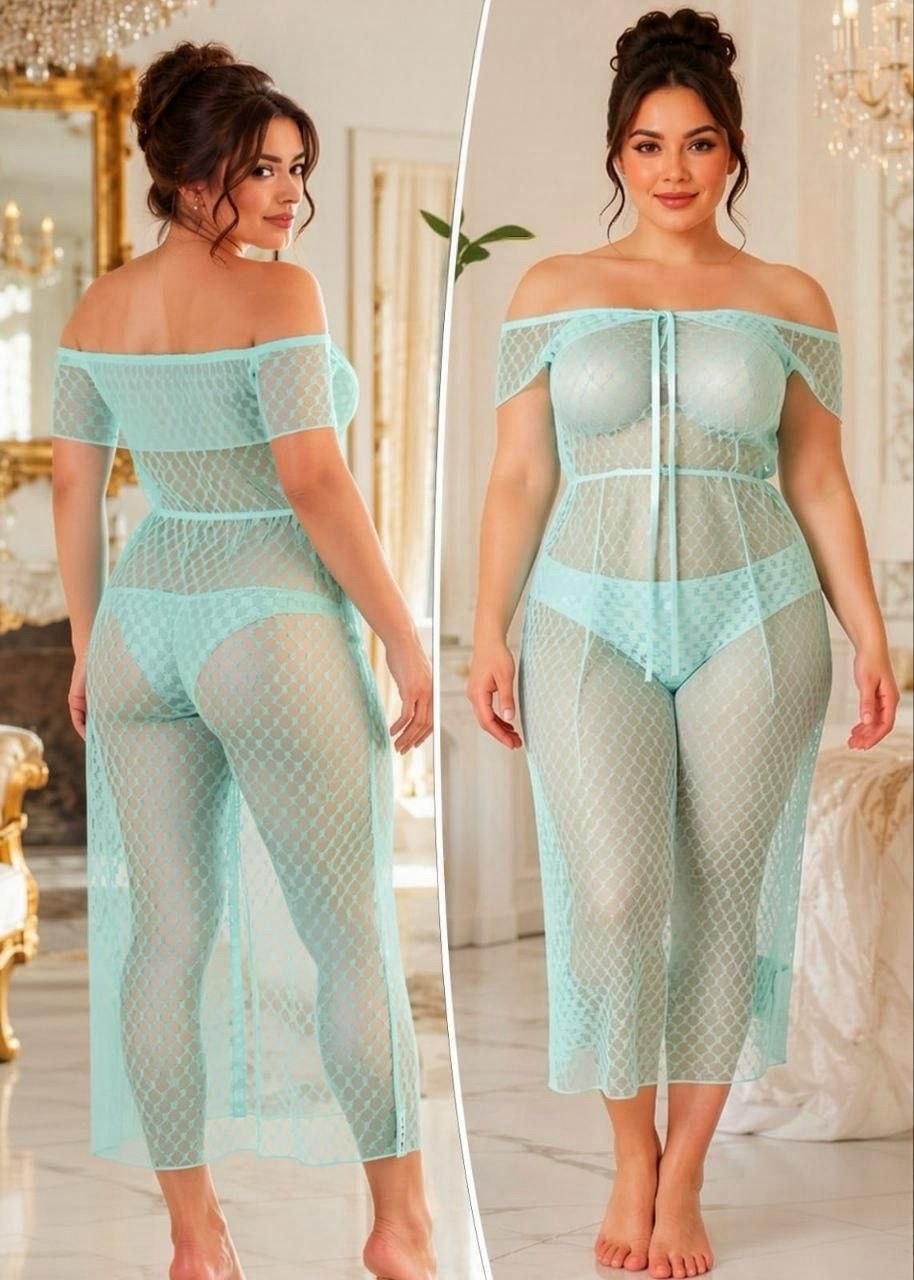 Sheer Overlay Lingerie Set