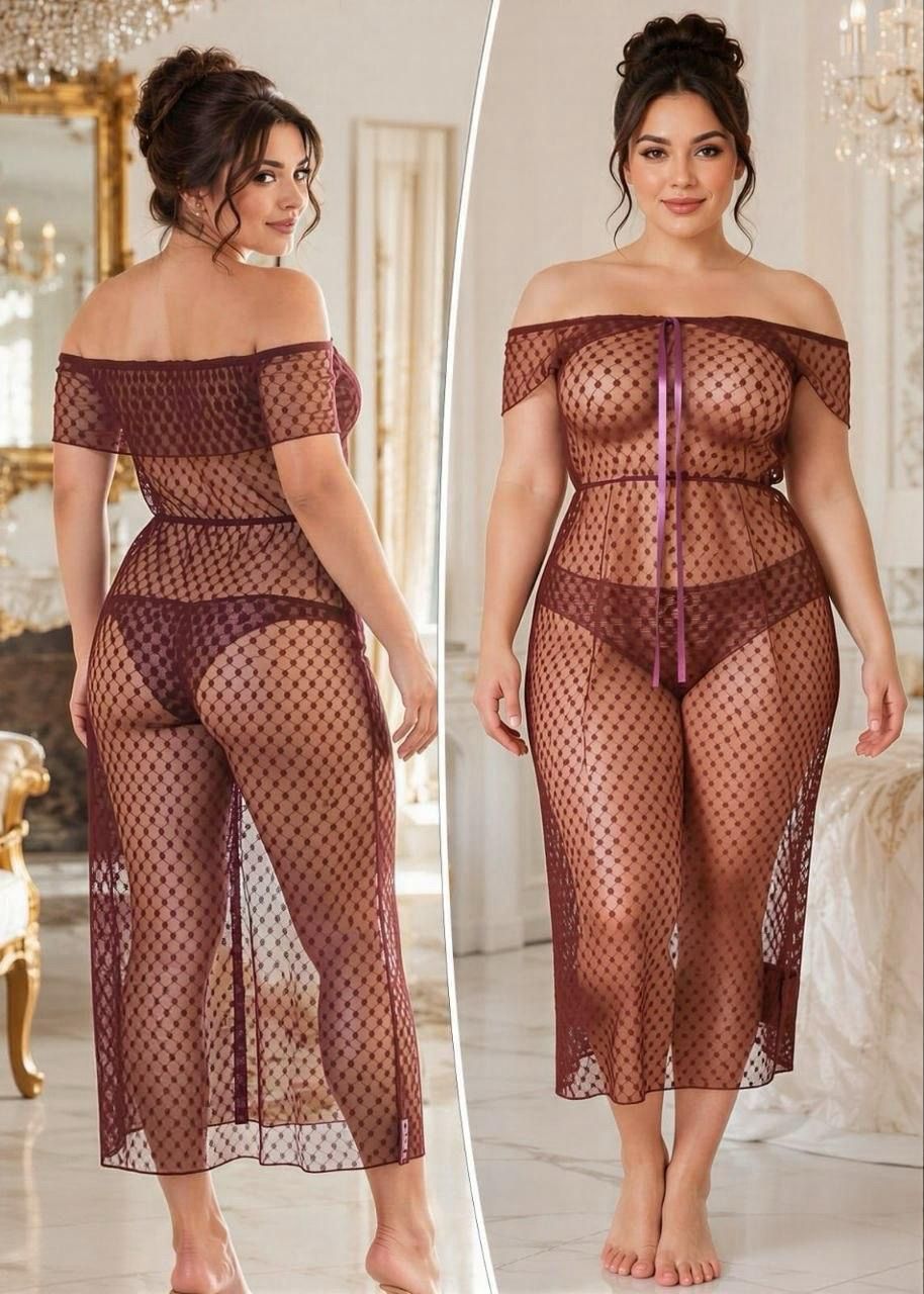 Sheer Overlay Lingerie Set