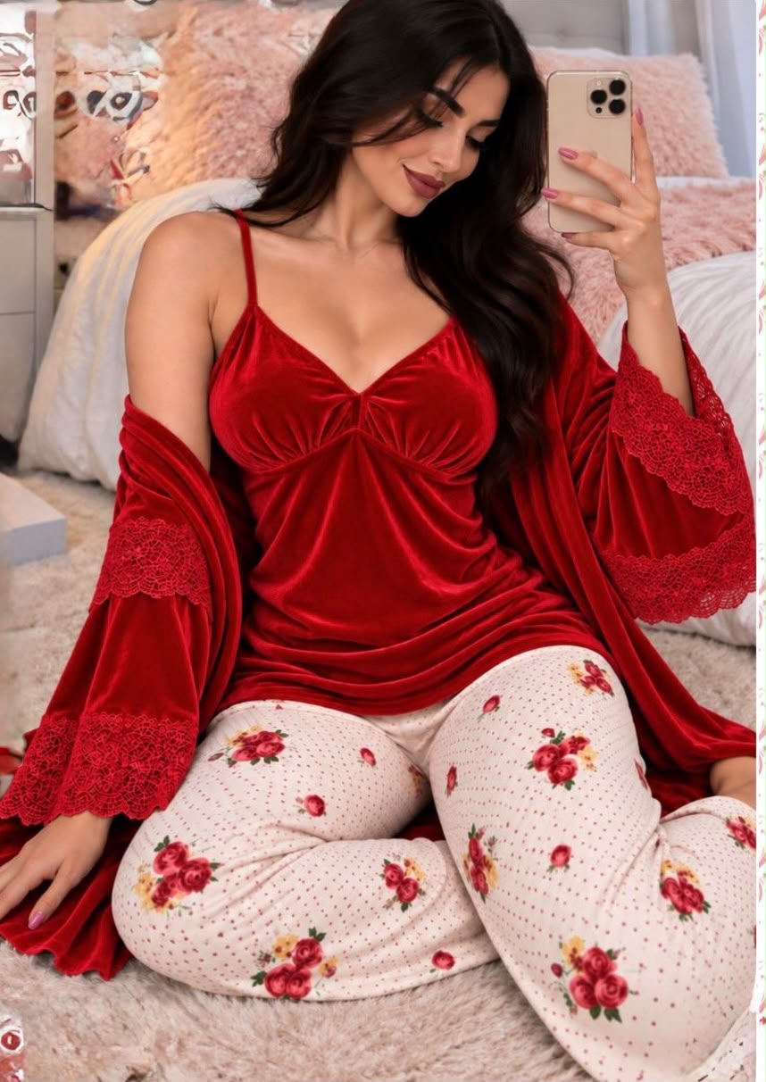 Blush Dream Pajama ( 3 pieces )