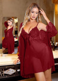 Lace Babydoll Robe Set