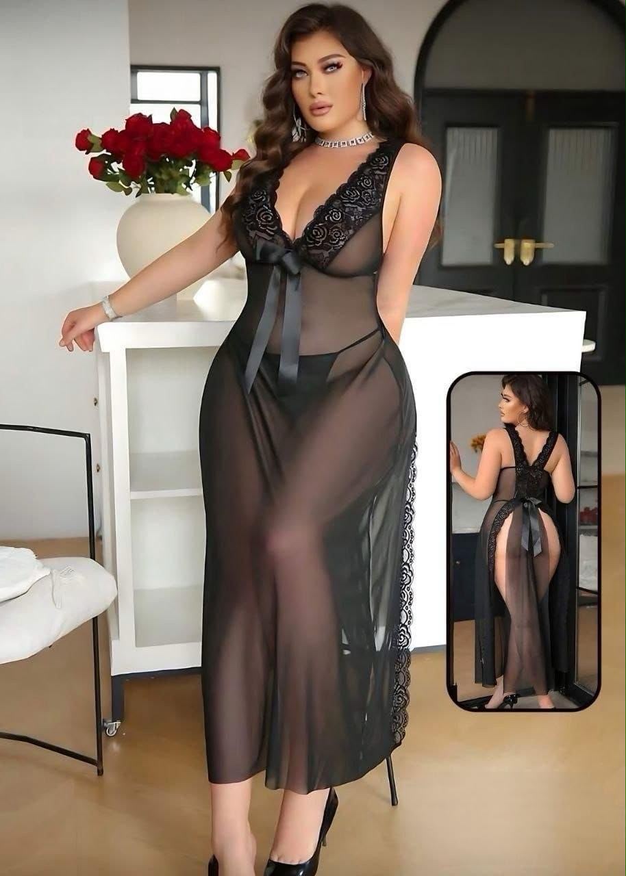 Sheer Lace Gown