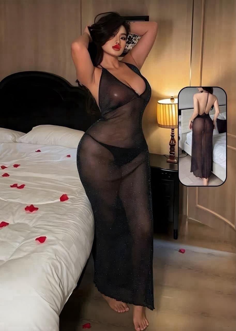 Glitter Mesh Gown