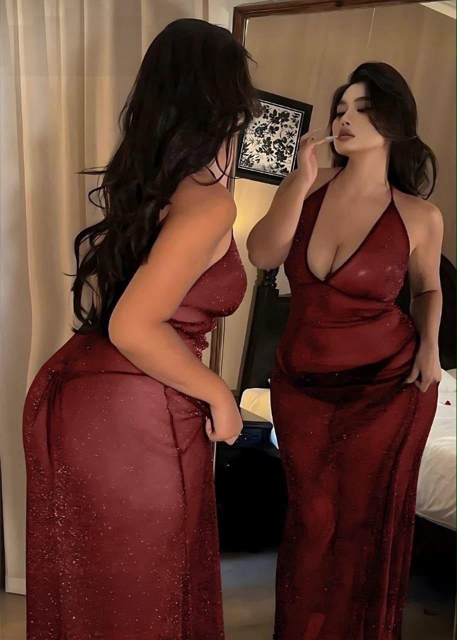 Glitter Mesh Gown