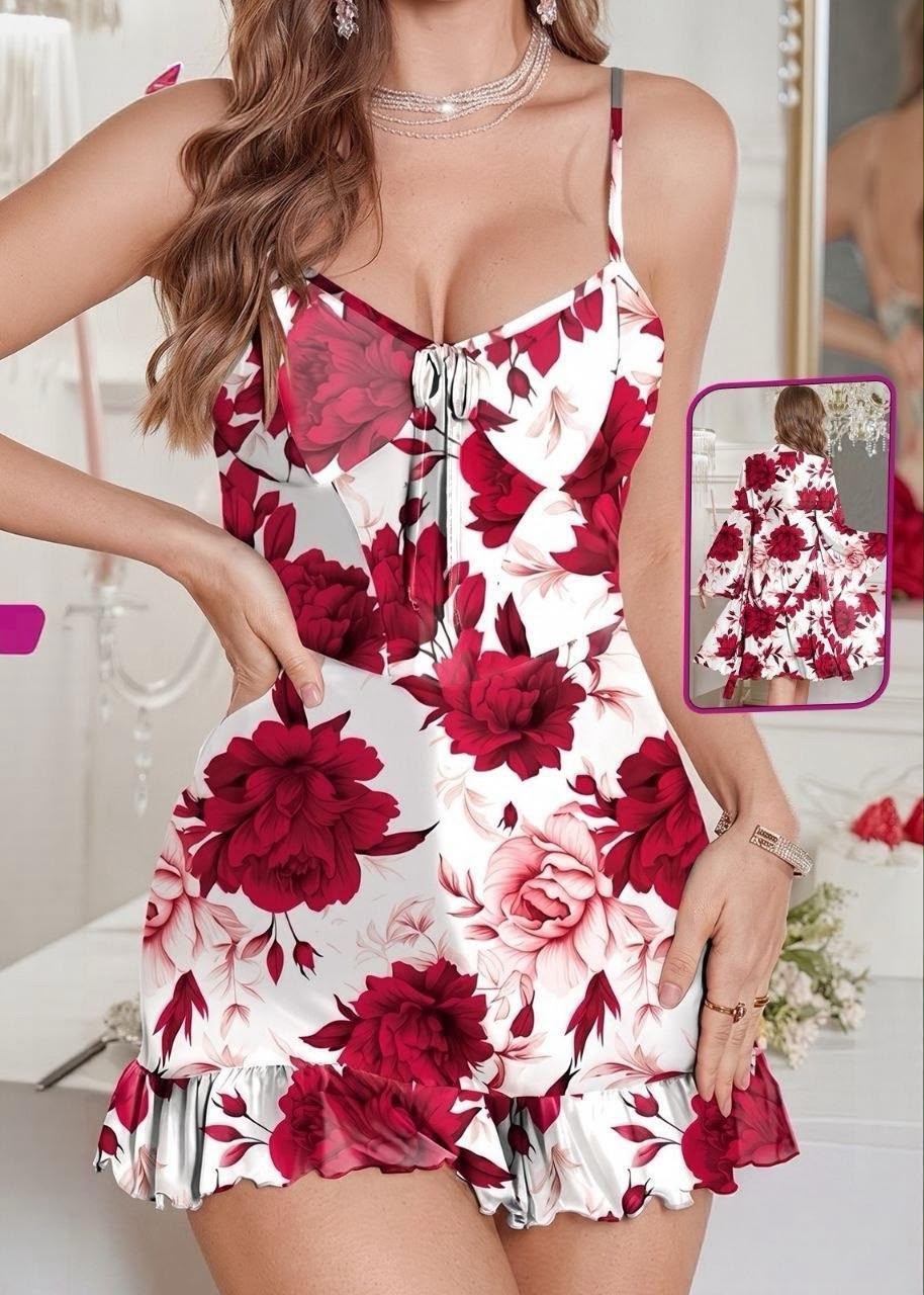 Floral Satin Set